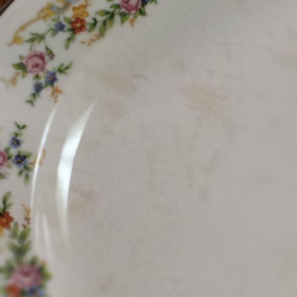 Vintage Crown Ivory Dinner plates, Fine China Floral Pattern - Sold Separately - Picture 9 of 10